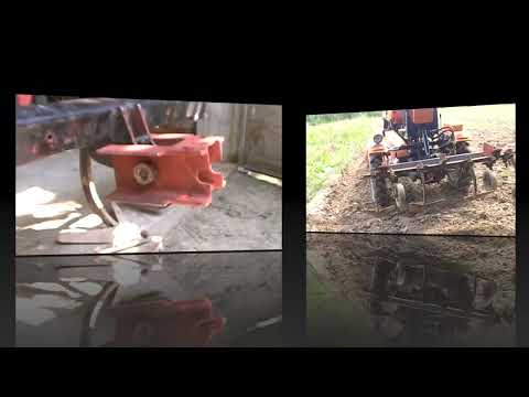 Видео: Самодельный универсальный культиватор для китайского мототрактора. Рама из автомобильного фаркопа