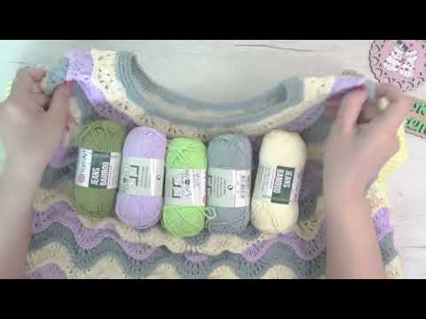 Видео: 2 кофточки из пряжи jeans bamboo (что вяжу летом)