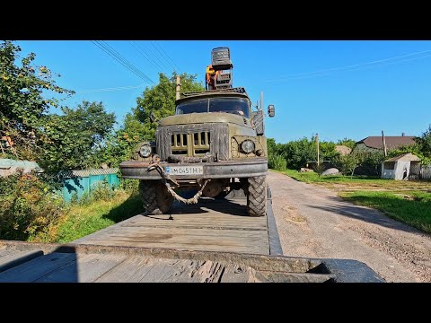 Видео: Перевезення лісовоза ЗІЛ-131 з маніпулятором | Розповідь про заправку на Укрнафті