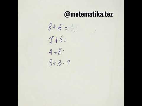 Видео: Бір таңбалы санға бір таңбалы санды қосудың оңай жолы // Жылдам есептеу // ауызша есептеу