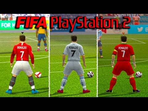 Видео: Штрафные удары Криштиану Роналду в каждой игре FIFA PS2 (2004-2014)
