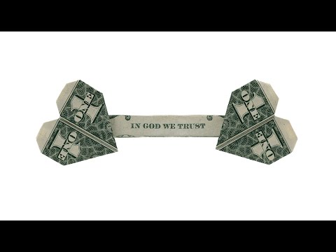 Видео: Доллар Два сердца с "МЫ ВЕРИМ В БОГА" Оригами | ко Дню святого Валентина