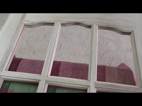 Видео: Дверь под стекло (штапик) / Wooden door production