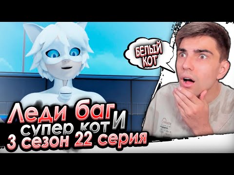 Видео: Белый кот! Леди Баг и Супер Кот 3 сезон 22 серия | Реакция
