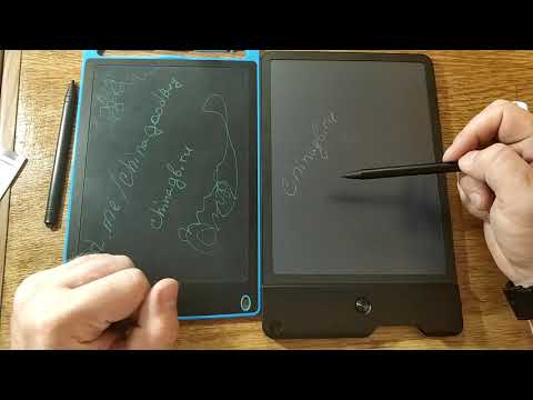 Видео: Планшет для рисования с функцией частичного стирания. ZTD#495