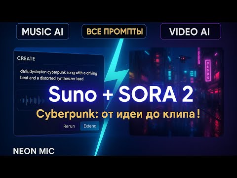 Видео: Пишем Cyberpunk ХИТ в SUNO с нуля (Показываем все промпты для SORA 2)
