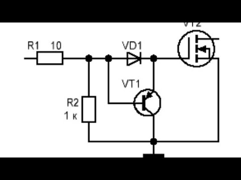 Видео: Защитный и корректирующий обвес полевого транзистора. Драйвер фронтов импульса. О форме импульсов