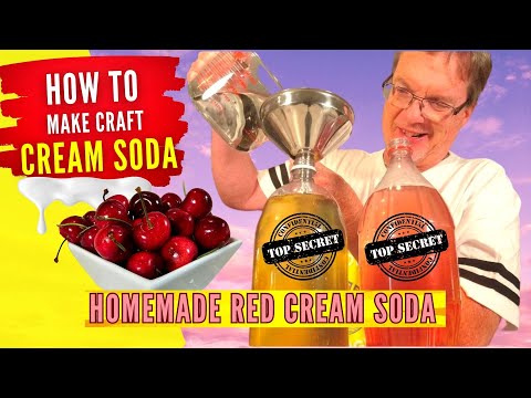 Видео: Простая домашняя крем-сода и красная крем-сода — вишневая крем-сода — Craft Sodas