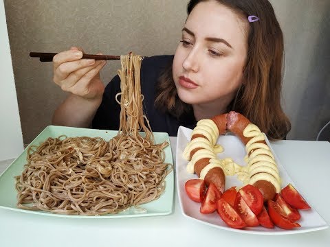 Видео: Краковская колбаса и лапша | Cracow sausage noodle |Eeating show | 먹방