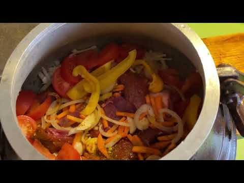Видео: Афганский казан 15 л., Говядина с овощами! Вкусняшка