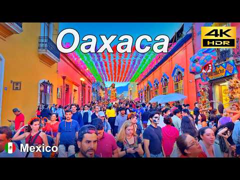 Видео: Вечерняя Прогулка в Оахаке / День Мёртвых 💀 / Мексика 🇲🇽 / Ноябрь 2024 / 4K HDR