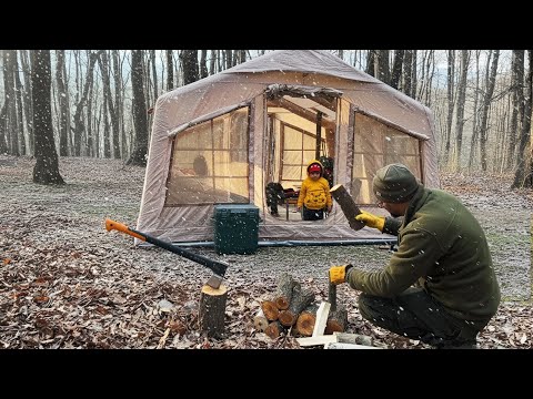 Видео: Пробуждение в заснеженном лесу и испытание при возвращении из лагеря