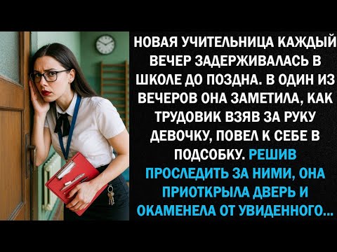 Видео: Молодая учительница каждый вечер задерживалась в школе до поздна. В один из вечеров она заметила...