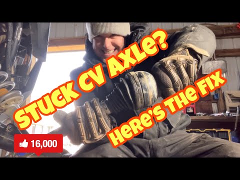 Видео: Как снять полуось CV на RZR, если застряла полуось CV