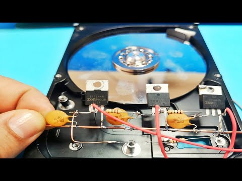 Видео: Mosfet Run Бесщеточный двигатель HDD (irfz44n)