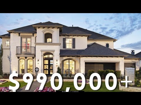 Видео: Новые дома на продажу в Хьюстоне, Техас | Perry Home — модель 4190W | Современные роскошные дома ...