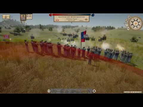 Видео: Сражение у Винчестера! Атака на холм | GTCW #5 Карьера Юг