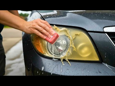 Видео: 😱 Гениальный трюк! Восстанавливаем мутные фары до кристальной чистоты за 3 минуты с помощью простого