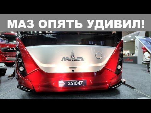 Видео: Новый туристический автобус из Беларуси - рассматриваем МАЗ-351047