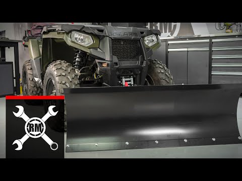 Видео: Как установить универсальный снегоочиститель WARN с прямым лезвием на квадроцикл