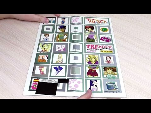 Видео: Альбом Чародейки (W.i.t.c.h.). Модный стиль. Распаковка и первые наклейки