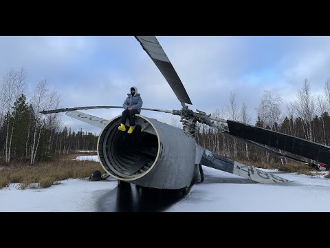Видео: Заброшенный вертолет Ми-6 в тайге Остались в живых