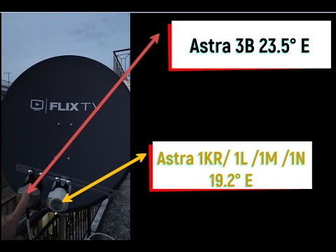 Видео: Настройка на 2 спутника Astra 23.5° E и Astra 19.2° E
