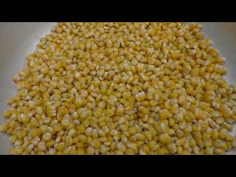 Видео: Извлекаю из початков зерна запеченной кукурузы