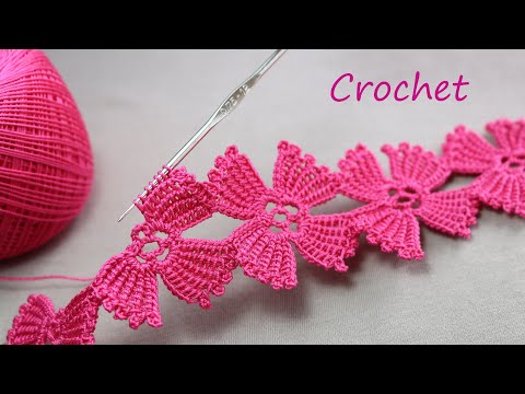 Видео: SUPER EASY Beautiful Flower Pattern Crochet  СУПЕР легкий УЗОР для вязания крючком БЕЗ ОТРЫВА НИТИ !