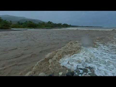 Видео: Ураган Мелисса разрушает Ямайку! Мощное наводнение и сильный ветер 🇯🇲🌪️#HurricaneMelissa#Jamaica