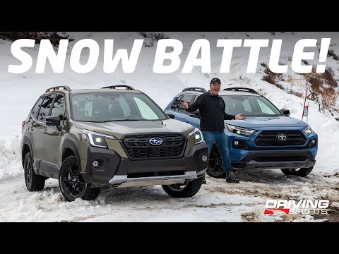 Видео: Снежная битва! Subaru Forester Wilderness против Toyota RAV4 TRD Off-Road