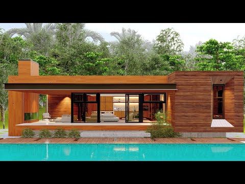 Видео: Природа и минимализм — это самый красивый в мире современный деревянный дом?