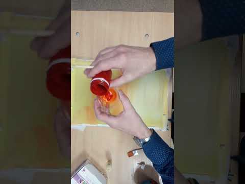 Видео: Зимний пейзаж. Батик.