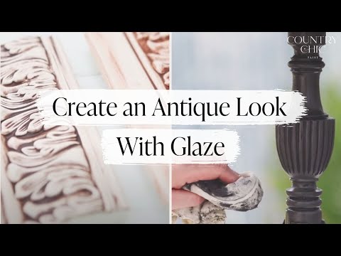 Видео: Как покрыть глазурью расписную мебель, чтобы придать ей антикварный вид | Учебное пособие по глаз...