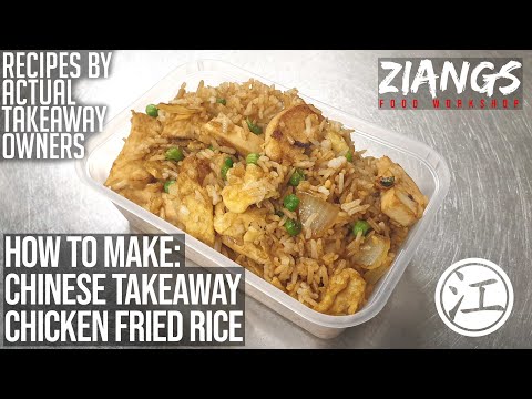 Видео: Цзянс: Жареный рис с курицей (китайская еда на вынос)
