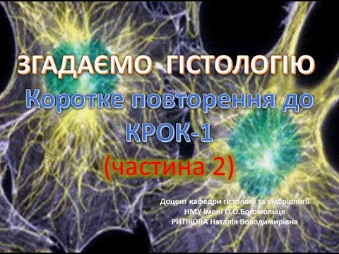 Видео: Гістологія до КРОК 1( 2) (Сполучні тканини, хрящові, кісткові, м'язові та  нервова тканина)