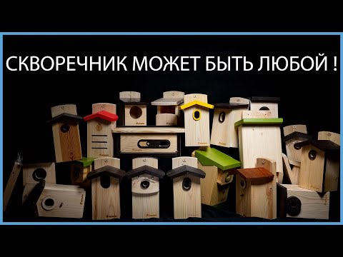 Видео: Скворечник может быть любой! Конструкции искусственных гнездовий, защита, чистка, ассортимент.