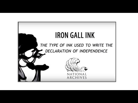 Видео: Железо-галловые чернила
