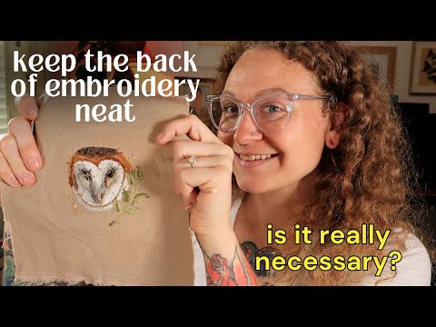 Видео: Сохраняйте безупречный вид вашей вышивки с помощью этих простых приемов по обработке спинки