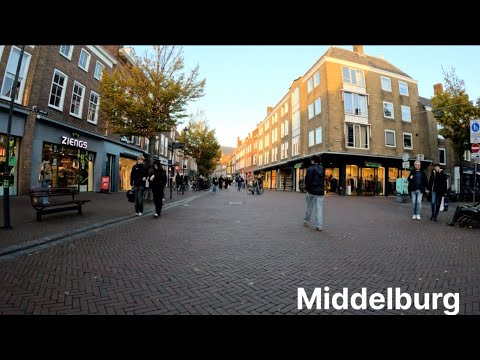 Видео: Нидерланды. Голландский город Middelburg. 