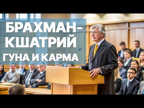 Видео: Брахман-кшатрий: качества (гуна) и деятельность (карма)