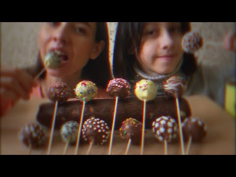 Видео: МУКБАНГ🍫ШОКОЛАДНАЯ КОЛБАСА/КЕЙКПОПСЫ/СОРЕВНОВАНИЯ 🏆/MUKBANG