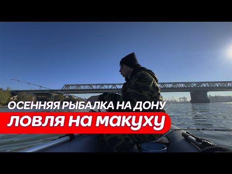 Видео: Осенняя рыбалка на макуху и червя / Ловля с лодки в Ростове на Дону на спиннинги / Карась, тарань