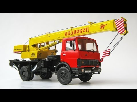 Видео: Сборка модели - Автокран КС-3577 МАЗ-5337 (AVD Models)