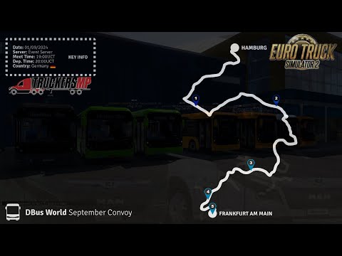 Видео: DBus World Сентябрьский конвой на Автобусе🚌 в Euro Truck Simulator 2