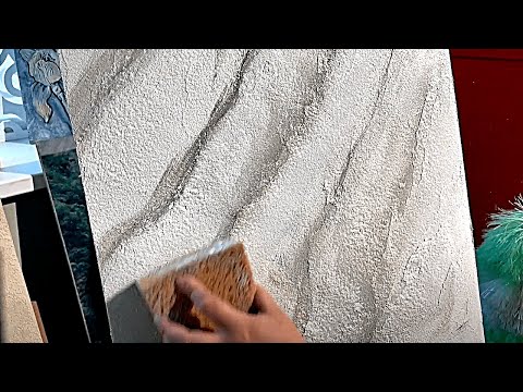 Видео: ВАУ:0 Эффект КАМНЯ на Стене | Легкое Нанесение Декоративной Штукатурки