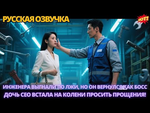 Видео: Инженера выгнали по лжи, но он вернулся как босс — дочь CEO встала на колени просить прощения #драмы