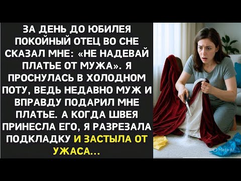 Видео: Покойный отец пришёл ко мне во сне и сказал: «Не надевай платье от мужа». А утром я поняла — почему…