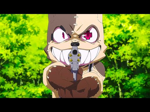 Видео: Девушка сливается с Огромной Демонической Собакой и получает супер способности (3)