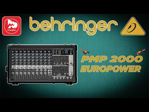 Видео: BEHRINGER PMP2000 - микшерный усилитель  (Powered Mixer )